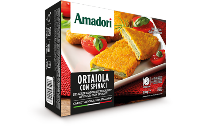 Escalope with spinach