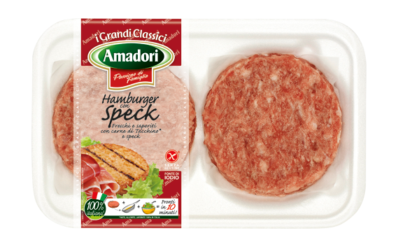 Hamburguesa con jamón ahumado