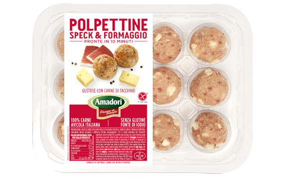 Speck and cheese meatballs