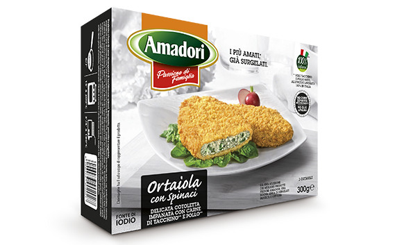 Escalope with spinach