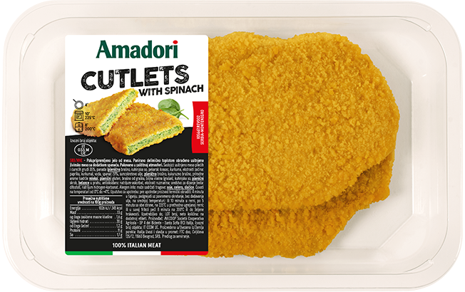 Escalope with spinach